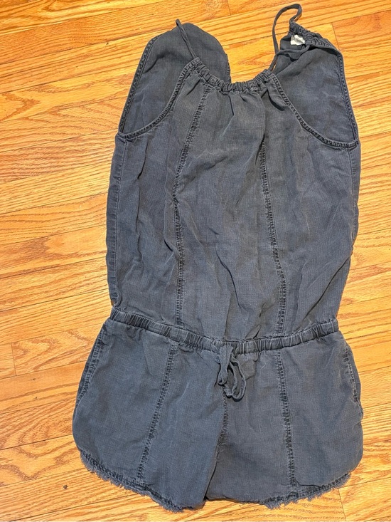 Bella Dahl Pants - Bella Dahl Charcoal Drawstring Romper